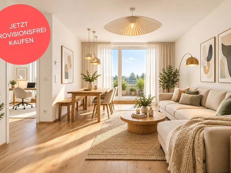 Bezugsfertige Familienwohnung mit Wow-Effekt | Grün- und Bergblick von jedem der 4 Zimmer | 2 Bäder | 25 m²-Terrasse | Provisionsfrei