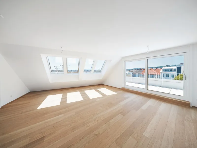 Dachgeschoss-Maisonette mit 3 Freiflächen | 121 m² Wohnfläche und 3,5 Zimmer