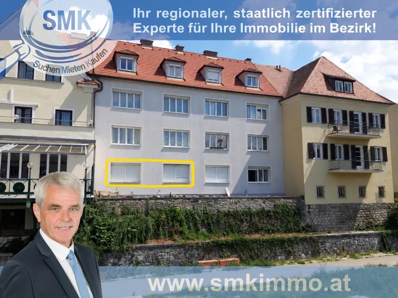 Helle 3-Zimmer-Wohnung am Kremsfluss mit traumhaftem Ausblick!