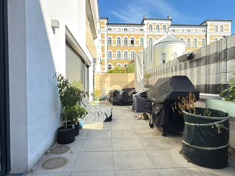 MIT 43 QM SÜD TERRASSE - BARRIEREFREI IN TOP RUHELAGE BEM KRANKENHAUS