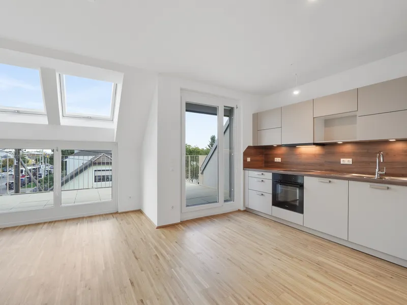 Moderne Erstbezug-Mietwohnungen mit privaten Freiflächen und Garage im 21. Bezirk