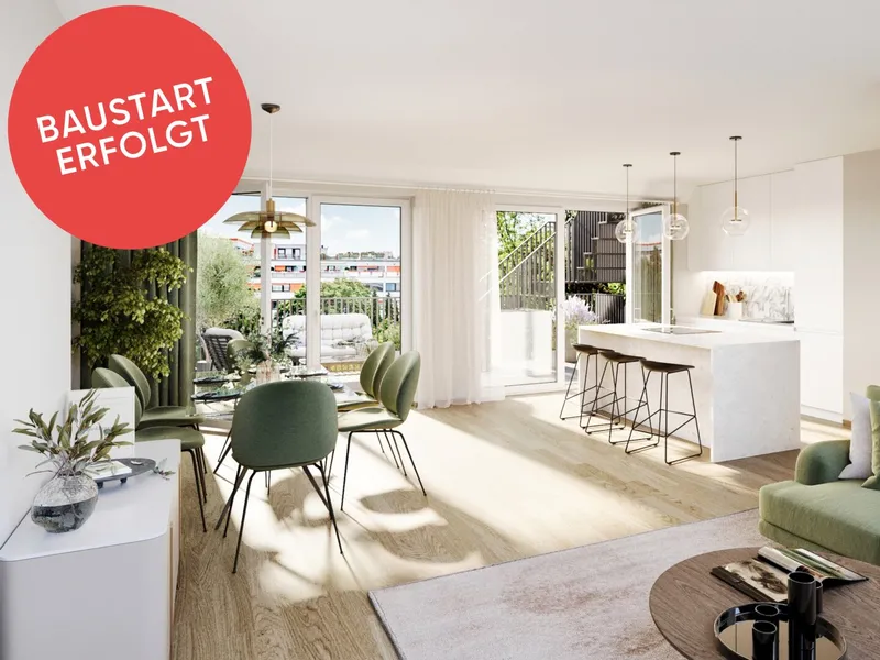 Stilvolles Wohnen über den Dächern der Stadt im GRAND GARDEN - 6 Zimmer Dachgeschosswohnung