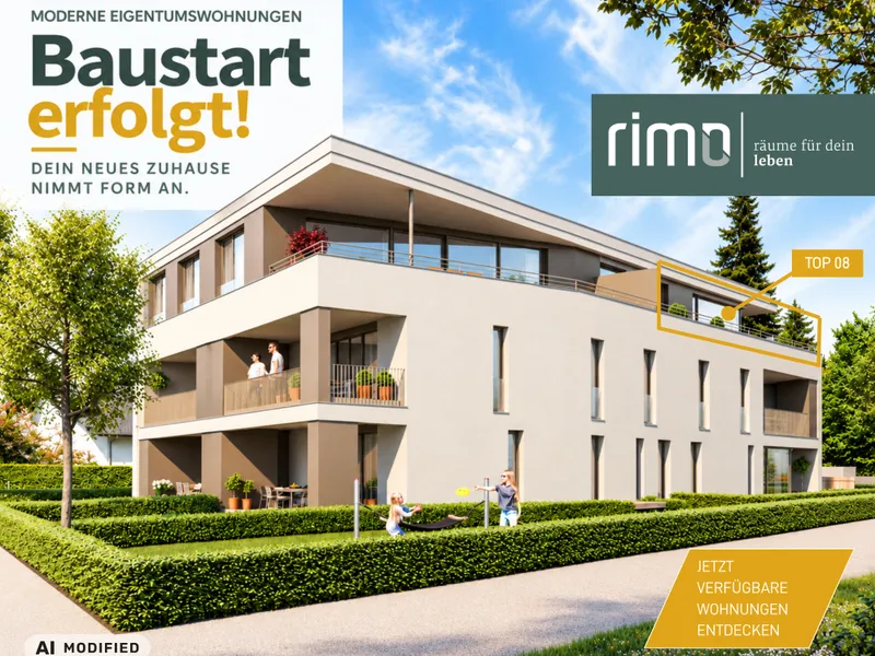 3- Zimmer-Dachgeschosswohnung mit Terrasse - Top 08