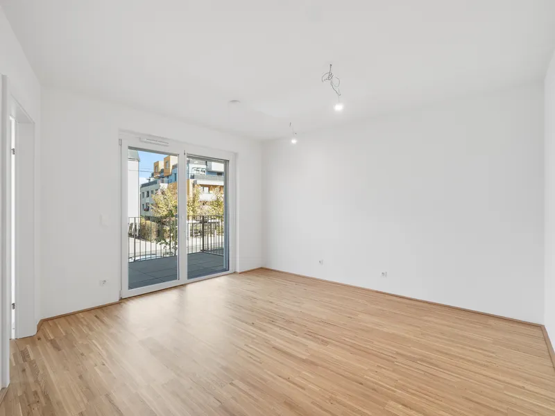 Moderne Erstbezug-Mietwohnungen mit privaten Freiflächen und Garage im 21. Bezirk