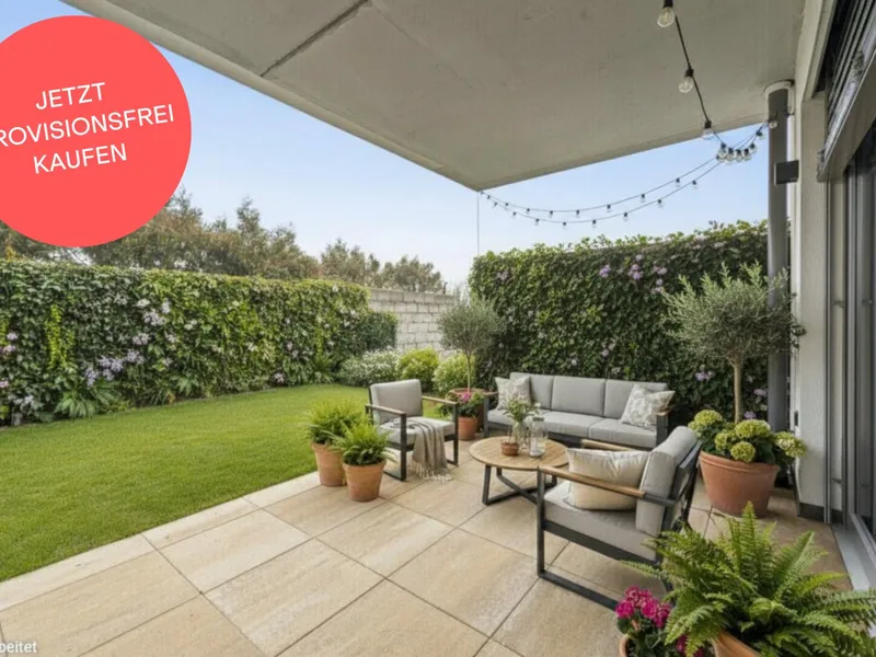 PROVISIONSFREI! Großzügige 2-Zimmer-Wohnung mit traumhaftem Garten | Viel Privatsphäre | Bezugsfertig