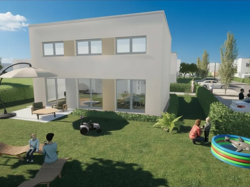 Neubau-Einfamilienhaus (Haus 5) mit großem Grundstücks-Anteil in Niedrigstenergiehaus-Siedlung, 3433 Königstetten
