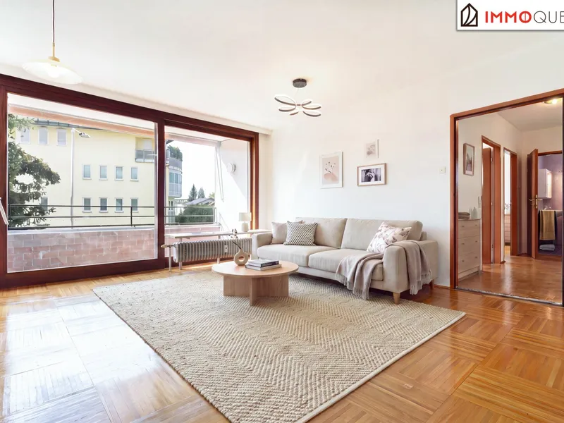 Ruhiges Wohnen nahe der Traun - Sonnige 3-Zimmer-Wohnung mit durchdachter Raumaufteilung, westlich ausgerichteter Loggia 4,27m² und kurzen Wegen zur Traun