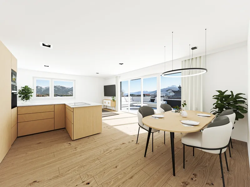 Exklusiv und wertbeständig! Moderne 2-Zimmer-Neubauwohnung mit Terrasse in Oberperfuss zu kaufen