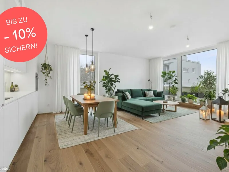 BIS ZU -10% PREISNACHLASS! So genial: 3-Zimmer-Dachgeschoßwohnung mit Süd-Ost-Westausrichtung | Schrankraum | Rundum-Terrasse | Grünblick | Provisionsfrei