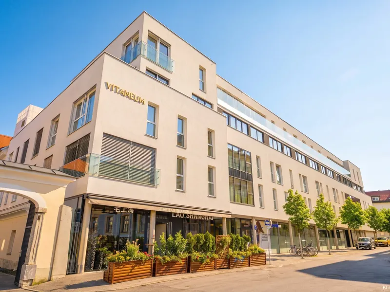 ERSTBEZUG: Wohnen in der obersten Etage: Maisonette mit Terrasse & Kaminanschluss