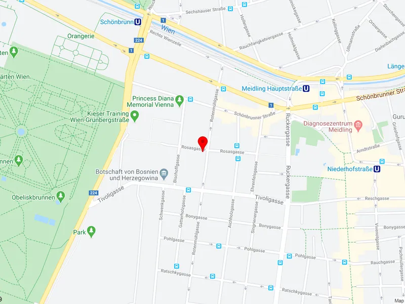 Schöne 2-Zimmer-Wohnung in der Rosasgasse Nähe Schönbrunn