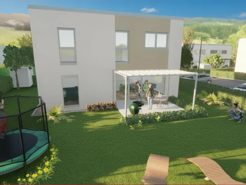 Königstetten: Neubau-Einfamilienhaus (Haus 6) der GED Niedrigstenergiehaus-Siedlung "Gartenglück KÖNIGSTETTEN"