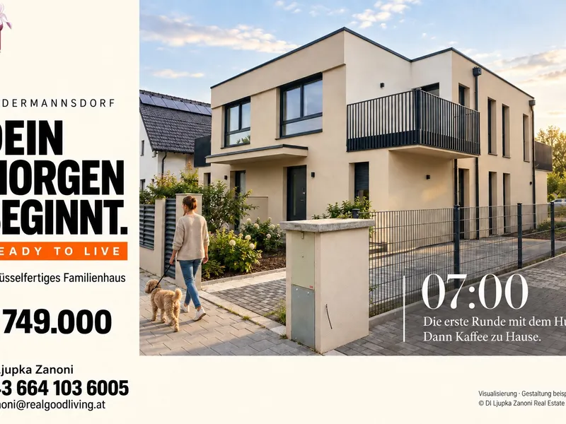 READY TO LIVE – Sensationeller Preis – noch diesen Herbst im eigenen Haus wohnen!
