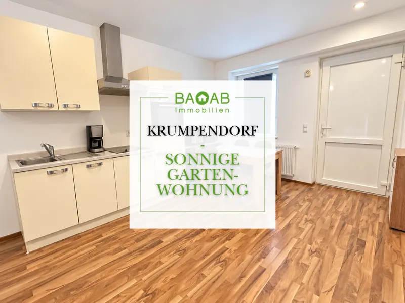 Ihr Gartenplatz nahe dem See – moderne 2-Zimmer-Wohnung mit 25 m² Eigengarten und Stellplatz