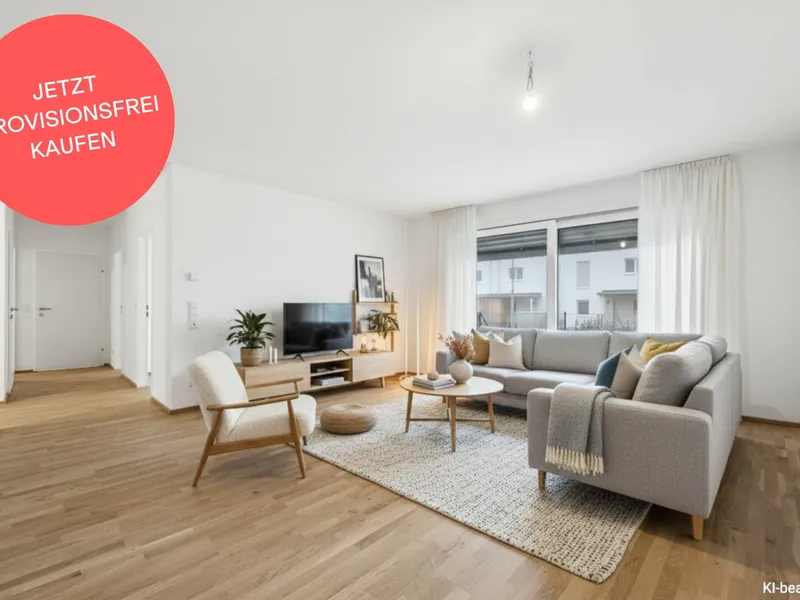 PROVISIONSFREI! Lichtdurchflutete 3-Zimmer-Wohlfühlwohnung mit Garten | Süd-West-Ausrichtung