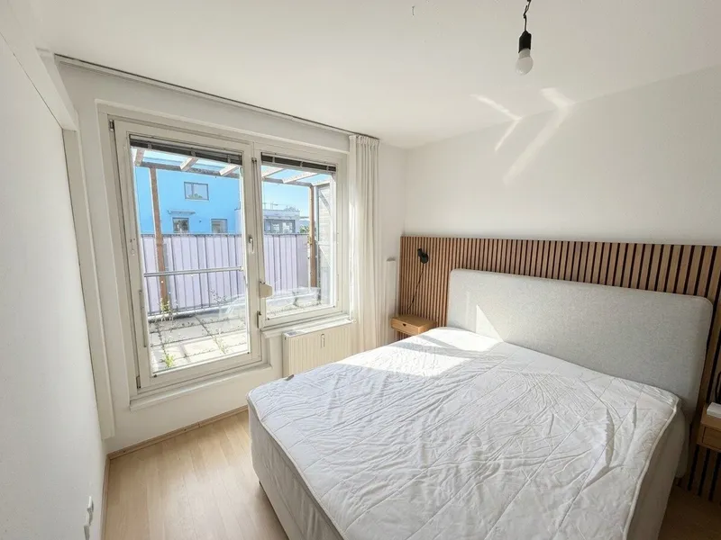 17 m² Westterrasse + Klima | Sonnige 2-Zimmer-Wohnung im 6. Liftstock