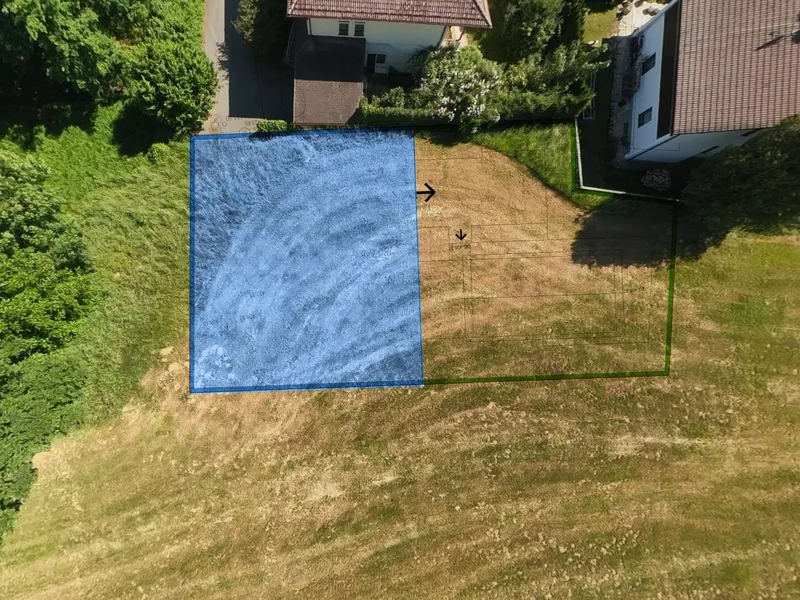 Mit Blick in den Süden - Grundstückshälfte in Salzburg-Itzling