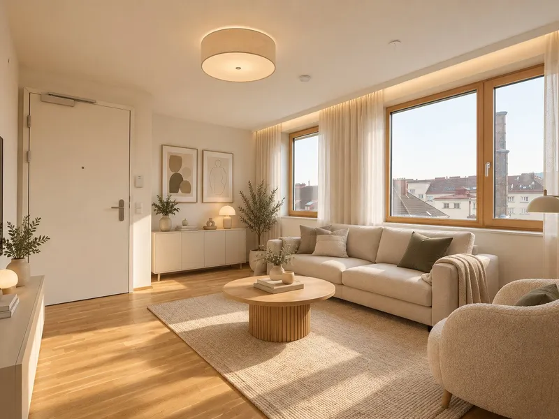 Traumhafte 2-Zimmer-Dachgeschosswohnung mit Terrasse in Hofruhelage
