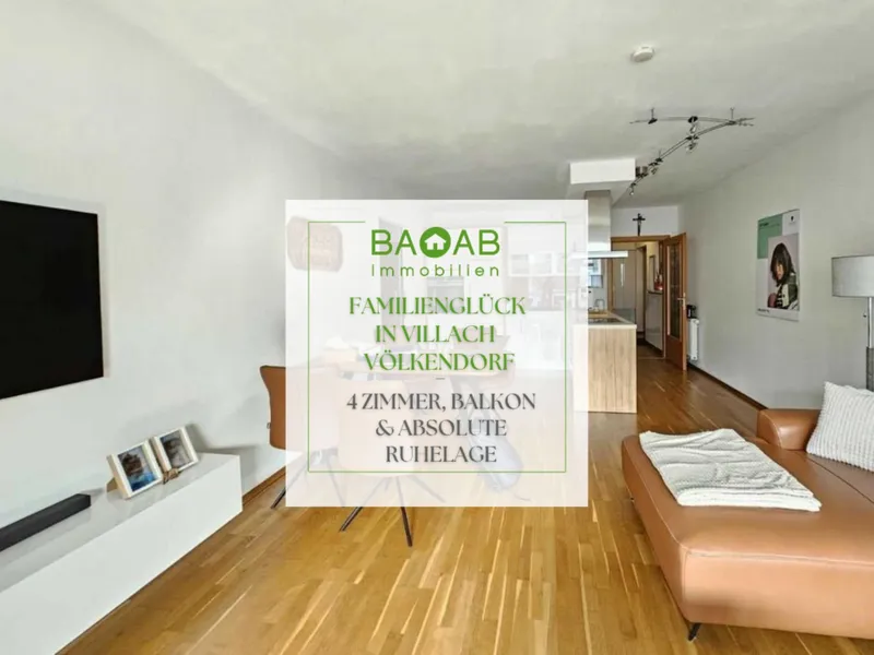 Familienglück in Villach-Völkendorf: 4 Zimmer, Balkon & absolute Ruhelage