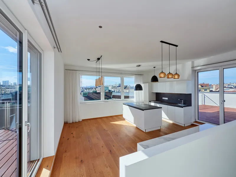 NÄHE NASCHMARKT: DG-Maisonettewohnung mit Terrassenfläche von gesamt 71m²