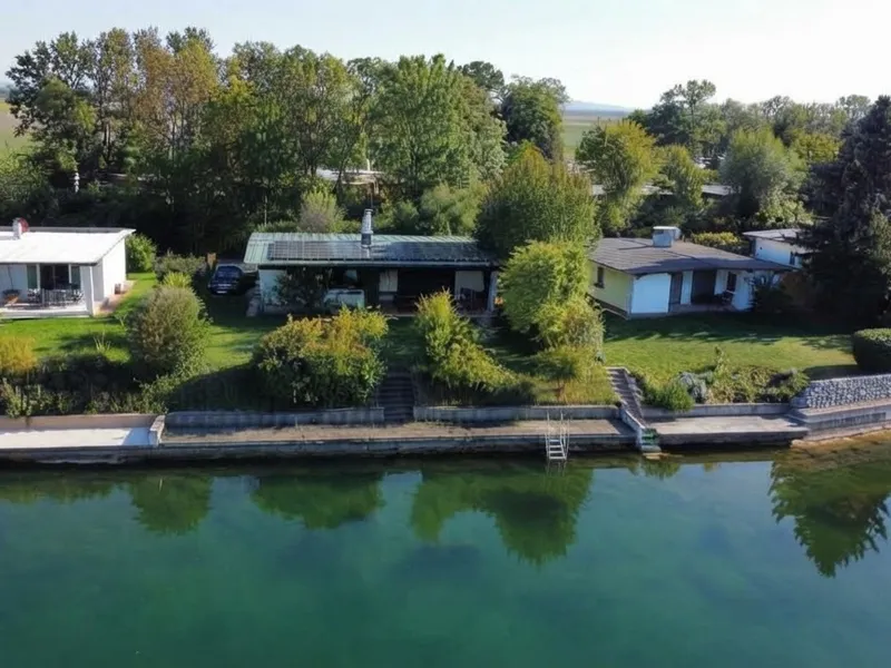 Eigengrund! Ruheoase 15 min von Wien: Bungalow am Badesee, ganzjährig bewohnbar
