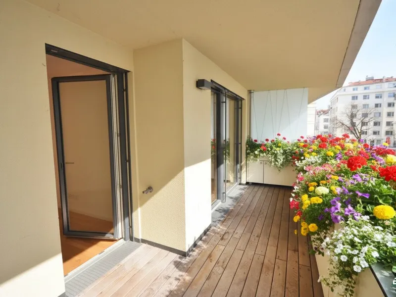 Moderne 2-Zimmer-Wohnung mit Loggia in Augartennähe