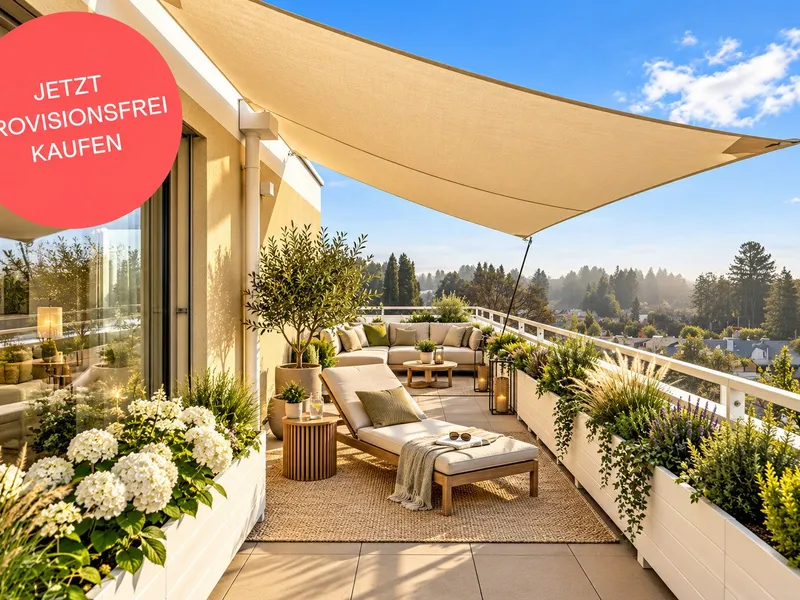 Vermieten im Dachgeschoß | 4-Zimmer, 2 Bäder, Rundum-Terrasse | Grün- und Bergblick | Provisionsfrei