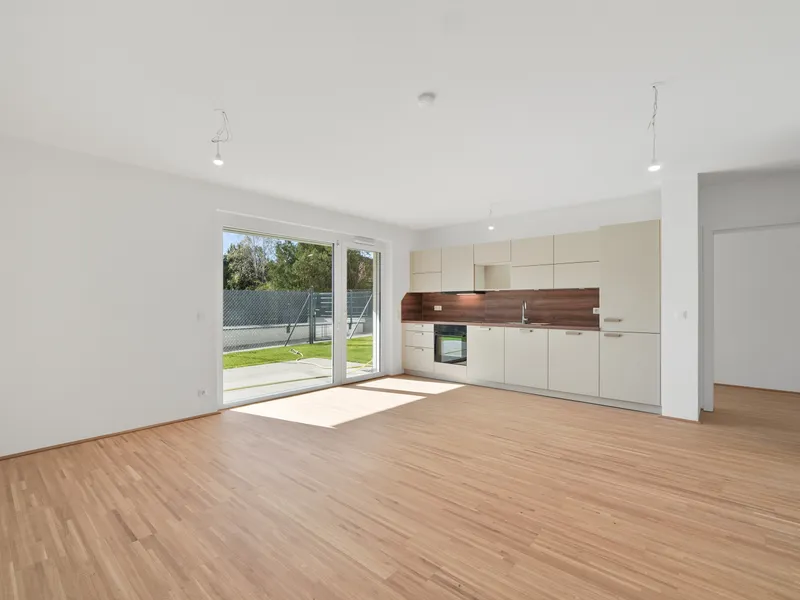 Moderne Erstbezug-Mietwohnungen mit privaten Freiflächen und Garage im 21. Bezirk