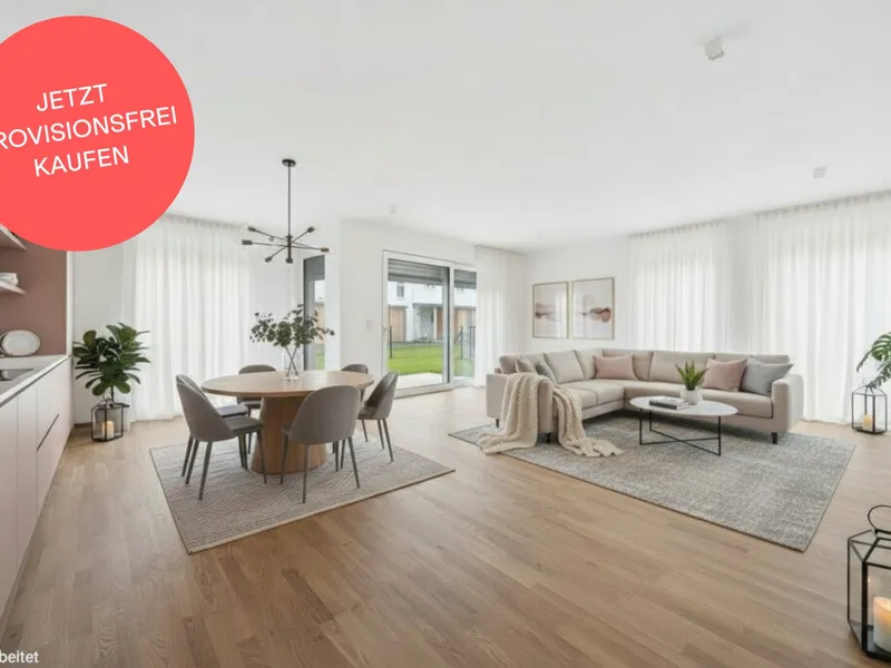 PROVISIONSFREI! Lichtdurchflutete 3-Zimmer-Gartenwohnung | Loggia, Terrasse & Garten | Schrank- und Abstellraum