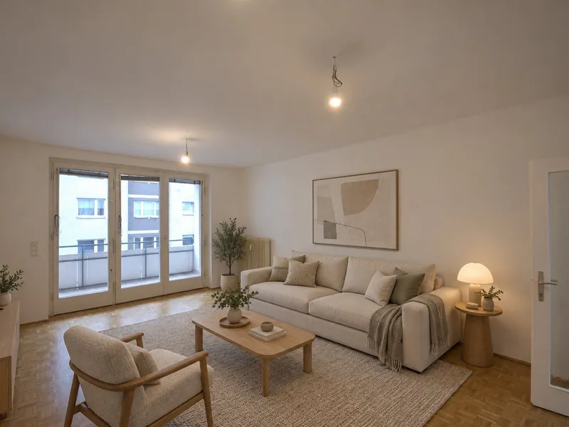 3-Zimmer-Wohnung mit Loggia, 82m², nahe dem Donaukanal