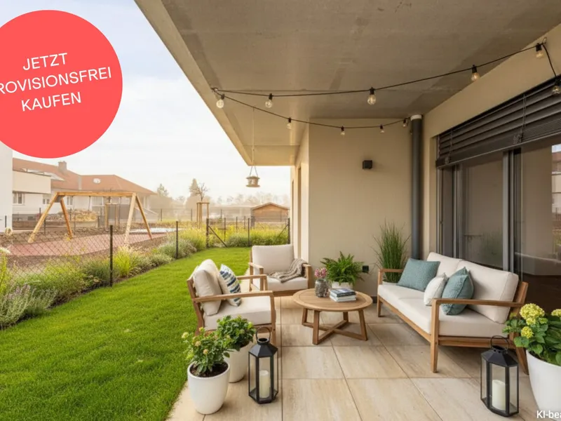 PROVISIONSFREI! Ideal geschnittene 3-Zimmer-Wohlfühlwohnung mit Garten | Bezugsfertig