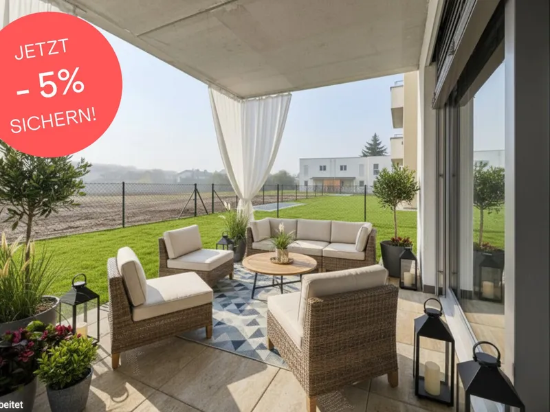 Jetzt 330.000,- statt 347.000,-! Sinnvolles Investment: Gefragte 3-Zimmer-Wohnung mit sonniger Terrasse & Garten | Schrankraumbereich | Provisionsfrei