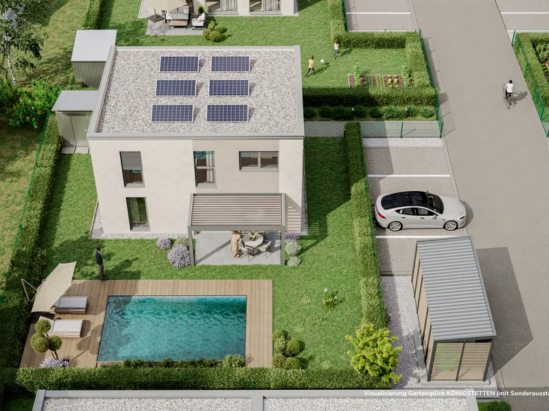 Neubau-Einfamilienhaus in Niedrigstenergie-Bauweise in Königstetten: Haus 3 - Wohntraum vor den Toren Wiens