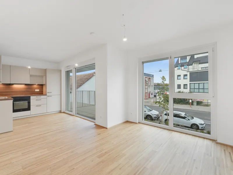 Moderne Erstbezug-Mietwohnungen mit privaten Freiflächen und Garage im 21. Bezirk