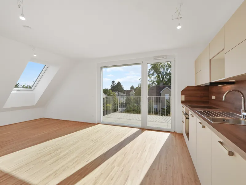 Moderne Erstbezug-Mietwohnungen mit privaten Freiflächen und Garage im 21. Bezirk