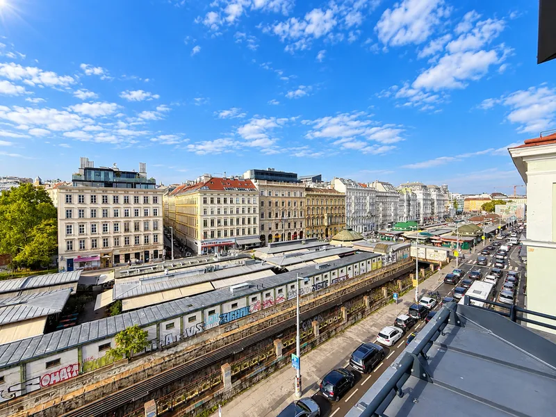 NASCHMARKT HIGHLIGHT | Exklusive Maisonette mit Panoramablick I U-Bahn Nähe I Terrasse & Wintergarten I großzügige Wohnküche I hochwertige & moderne Ausstattung