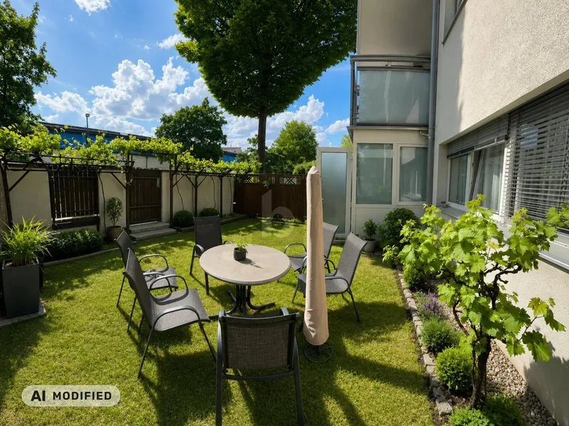 TRAUMHAFTER GARTEN MIT SÜD-TERRASSE UND ZENTRALER LAGE