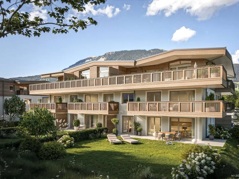 Wohnen in Fieberbrunn: 2-Zimmer-Neubau