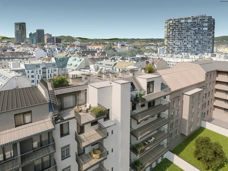 Baubewilligter Rohdachboden mit tollem Ausblick und Balkon-Option Nähe U5-Station "Matzleinsdorfer Platz"!