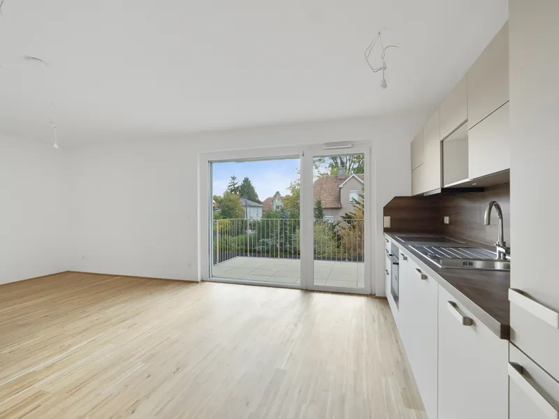 Moderne Erstbezug-Mietwohnungen mit privaten Freiflächen und Garage im 21. Bezirk