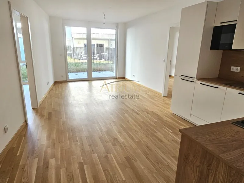 Erstbezug 3-Zi Gartenwohnung mit Terrasse, Fußbodenheizung & Einbauküche in 1220 Wien!