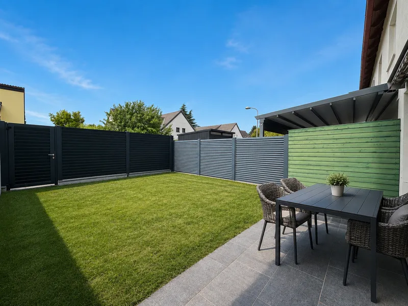 Familientrubel | 5 Schlafzimmer | Südwest-Terrasse und eigener Garten | Spielplatz und Badeteich ums Eck | Tiefgaragenstellplatz