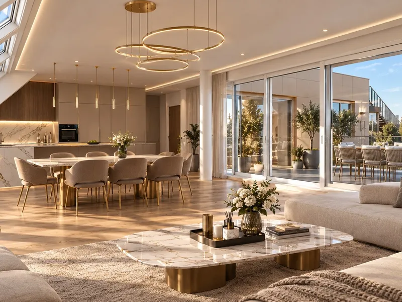 ATEMBERAUBENDE DACHGESCHOSSWOHNUNG MIT DREI TERRASSEN UND TRAUMHAFTEN FERNBLICK IN TOPLAGE